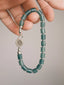Identity Series | Blue Boy | Blue Jade, Sterling Silver & Titanium Steel Bracelet