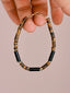 Urban Stoic Series | Silent Authority | Black Onyx, Tiger Eye & Gold Accent Bracelet