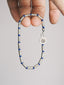 Identity Series | Blue Solstice | 990 Fine Silver & Miyuki Colored-Glaze Bracelet