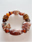 Ancient Earth Agate Bracelet – Handmade Vintage Natural Stone Jewelry Inspired by Egyptian Desert Tones