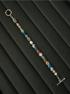 Identity Series | Urban Dreamer | Multicolor Agate, Jade & Silver Bracelet