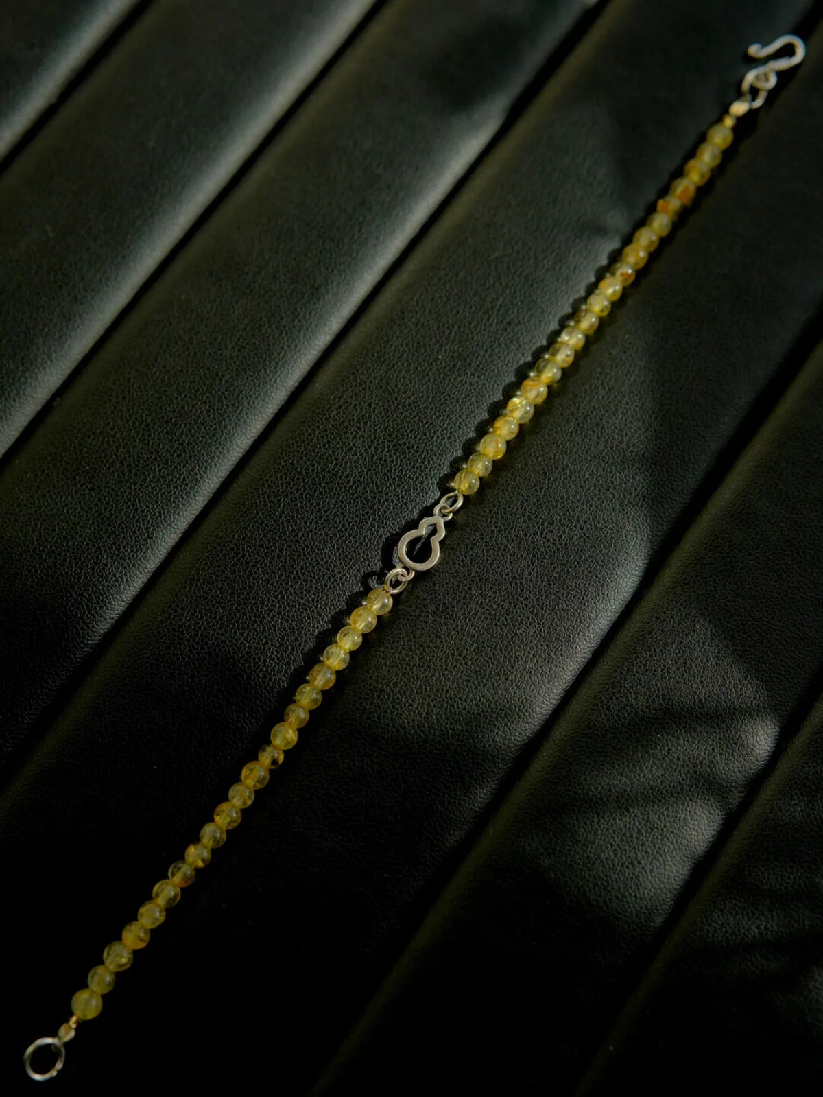 Identity Series | Urban Dreamer | Golden Hair Crystal & Silver Gourd Bracelet