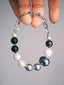 Urban Stoic Series | Stellar Thorn | Pearl & Titanium Steel Bracelet