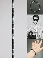 Urban Stoic Series | Silent Authority | Obsidian, Silver & Black Stone Bracelet