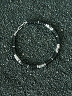 Urban Stoic Series | Silent Authority | Obsidian, Silver & Black Stone Bracelet