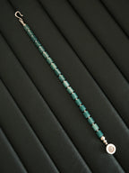 Identity Series | Blue Boy | Blue Jade, Sterling Silver & Titanium Steel Bracelet