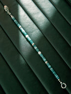Mineral Soul Series | Ocean Bone | Jade & Sterling Silver Feather Bracelet