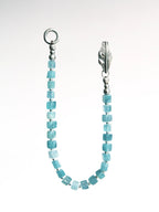 Identity Series | Ocean Bone | Blue Jade & Sterling Silver Feather Bracelet