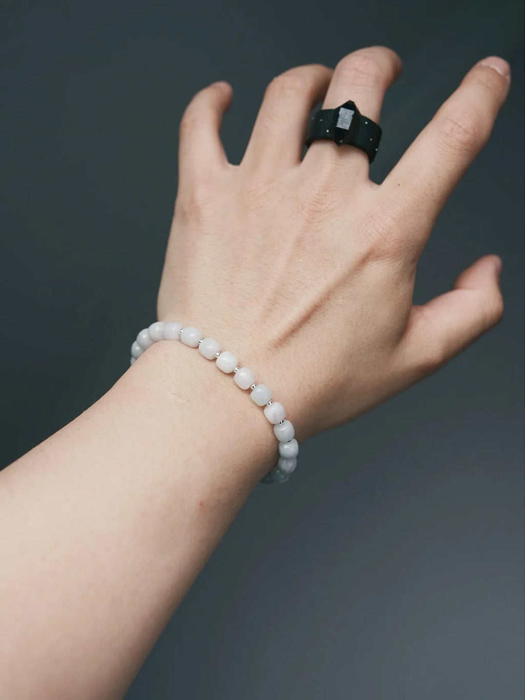 Urban Stoic Series | Silent Stone | Jade & Sterling Silver Bracelet