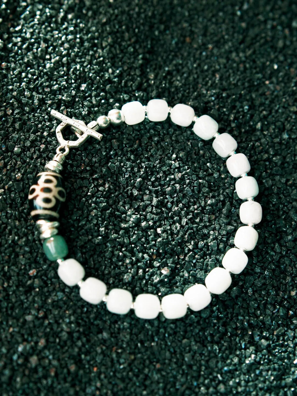 Urban Stoic Series | Silent Stone | Jade & Sterling Silver Bracelet