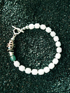 Urban Stoic Series | Silent Stone | Jade & Sterling Silver Bracelet