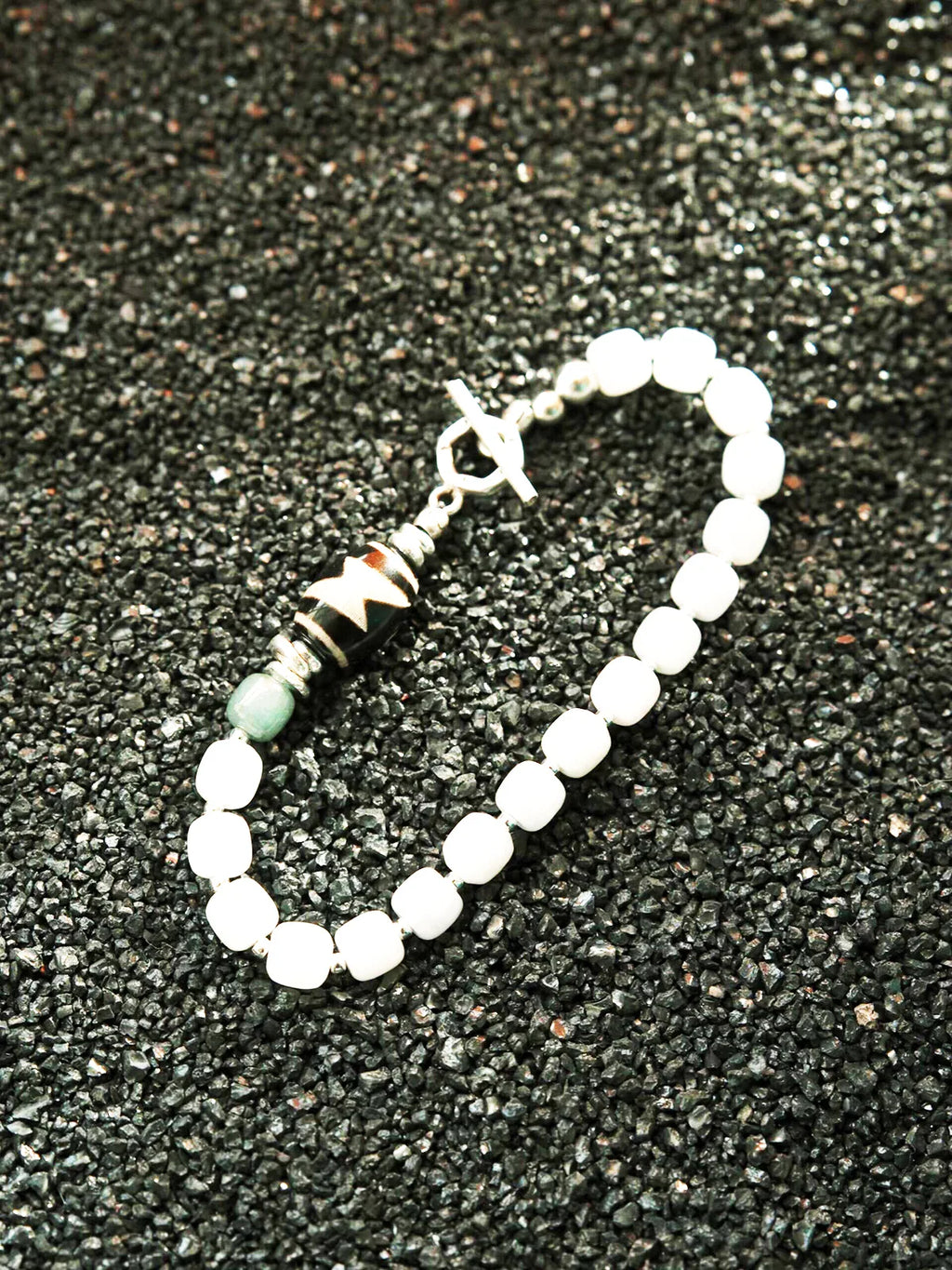 Urban Stoic Series | Silent Stone | Jade & Sterling Silver Bracelet