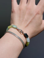 Mineral Soul Series | Earth Pulse | Xiuyu Jade & Titanium Steel Bracelet