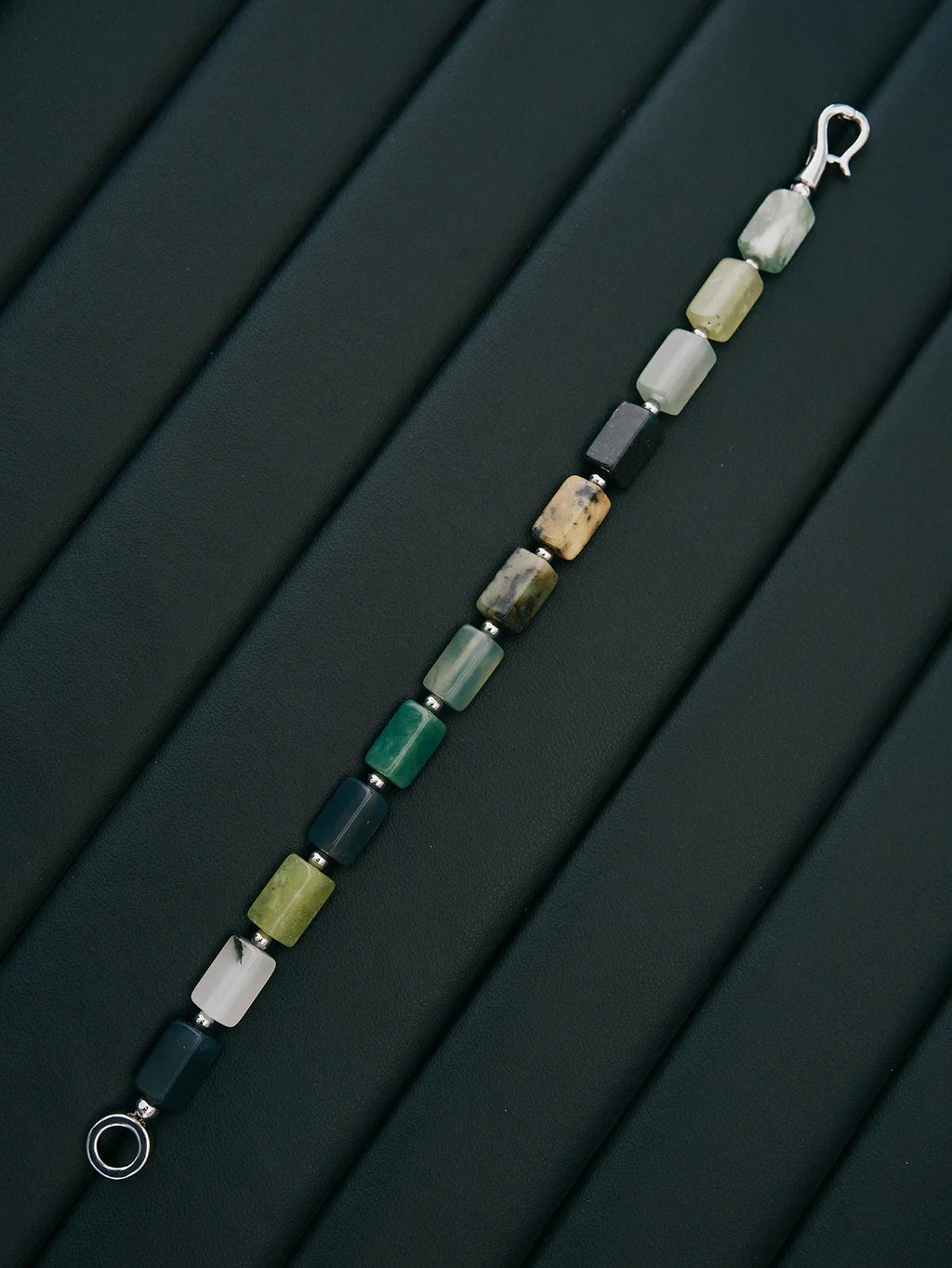 Mineral Soul Series | Earth Pulse | Xiuyu Jade & Titanium Steel Bracelet