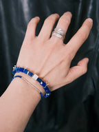 Identity Series | Blue Friend | Lapis Lazuli, Deep Sea Pearl & Sterling Silver Bracelet