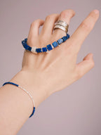 Identity Series | Blue Friend | Lapis Lazuli, Deep Sea Pearl & Sterling Silver Bracelet