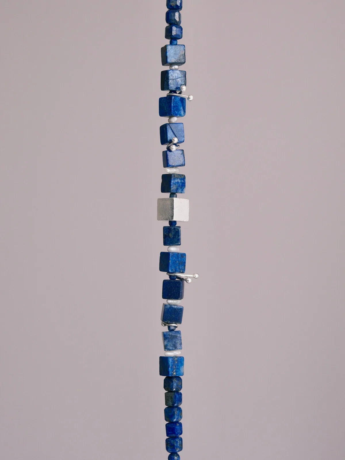 Identity Series | Blue Friend | Lapis Lazuli, Deep Sea Pearl & Sterling Silver Bracelet