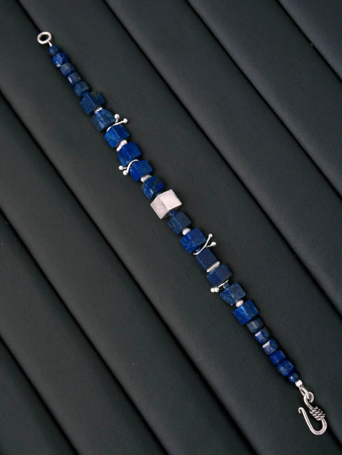 Identity Series | Blue Friend | Lapis Lazuli, Deep Sea Pearl & Sterling Silver Bracelet