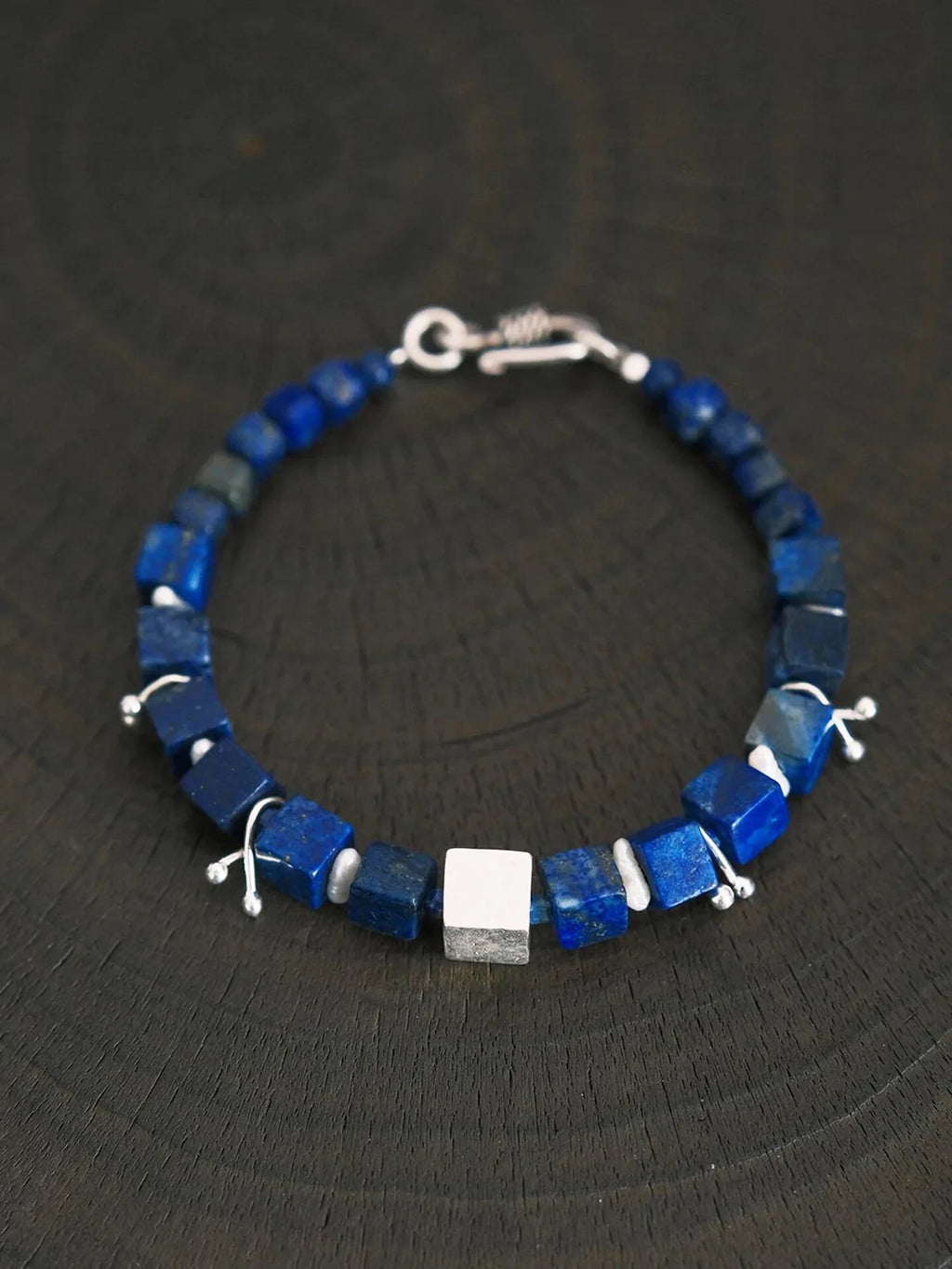 Identity Series | Blue Friend | Lapis Lazuli, Deep Sea Pearl & Sterling Silver Bracelet