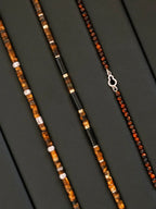 Urban Stoic Series | Silent Authority | Black Onyx, Tiger Eye & Gold Accent Bracelet