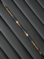 Urban Stoic Series | Silent Authority | Lapis Lazuli, Picasso Stone & Gold Bracelet