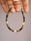 Urban Stoic Series | Silent Authority | Tiger Eye, Black Onyx & Gold Shell Bracelet