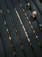 Urban Stoic Series | Silent Authority | Tiger Eye, Black Onyx & Gold Shell Bracelet