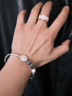 Urban Stoic Series | Dark Balance | Pearl, Onyx & Sterling Silver Bracelet
