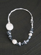 Urban Stoic Series | Dark Balance | Pearl, Onyx & Sterling Silver Bracelet