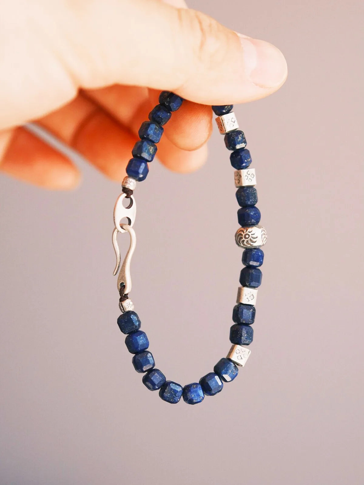 Identity Series | Blue Boy | Lapis Lazuli & Sterling Silver Bracelet