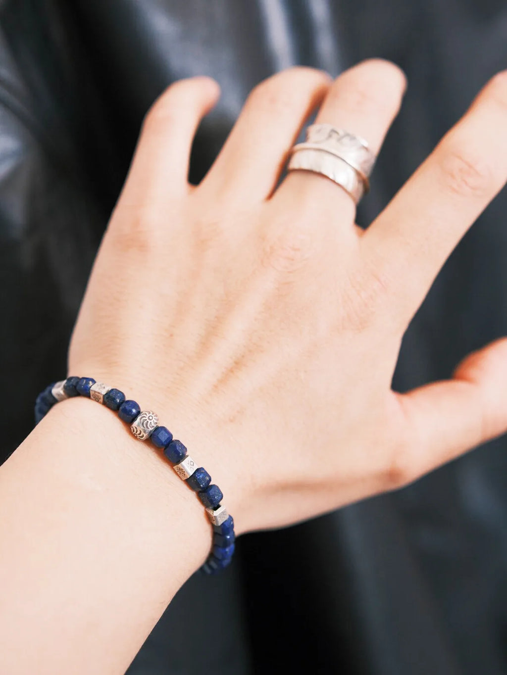 Identity Series | Blue Boy | Lapis Lazuli & Sterling Silver Bracelet