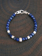 Identity Series | Blue Boy | Lapis Lazuli & Sterling Silver Bracelet