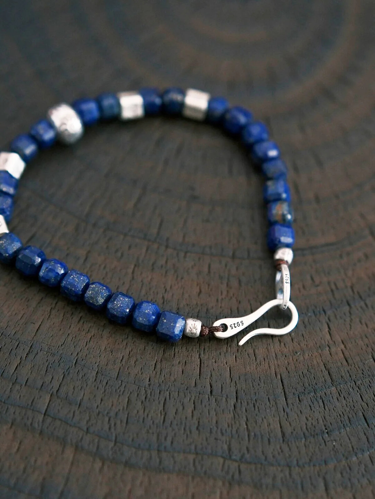 Identity Series | Blue Boy | Lapis Lazuli & Sterling Silver Bracelet