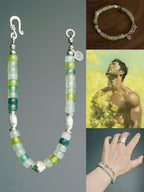 Mineral Soul Series | Silent Stone | Serpentine Jade & Sterling Silver Bracelet