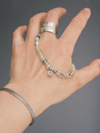 Mineral Soul Series | Silent Stone | Serpentine Jade & Sterling Silver Bracelet