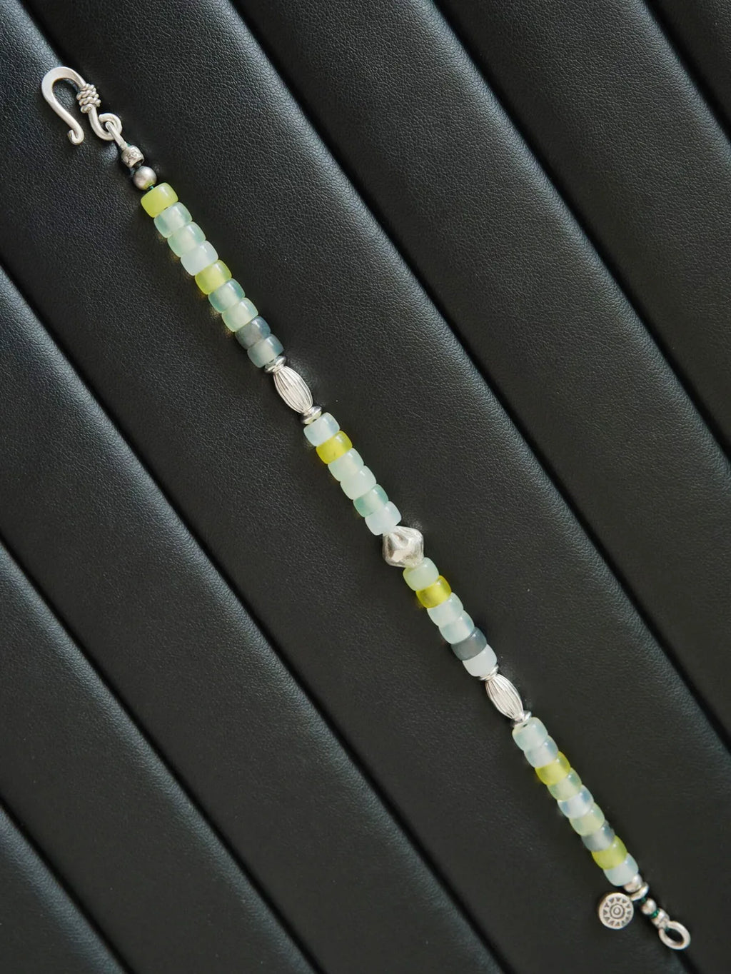 Mineral Soul Series | Silent Stone | Serpentine Jade & Sterling Silver Bracelet