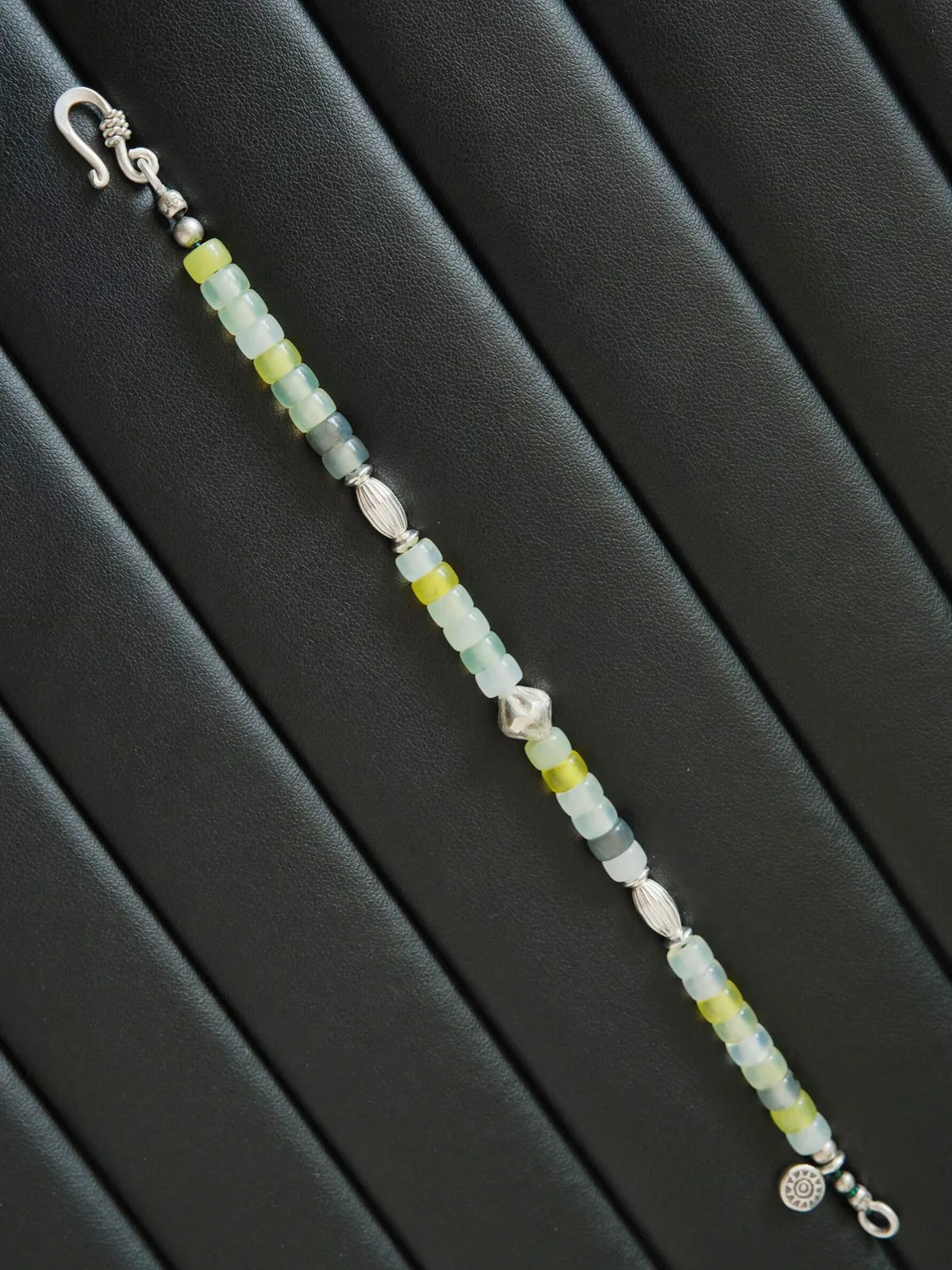 Mineral Soul Series | Silent Stone | Serpentine Jade & Sterling Silver Bracelet