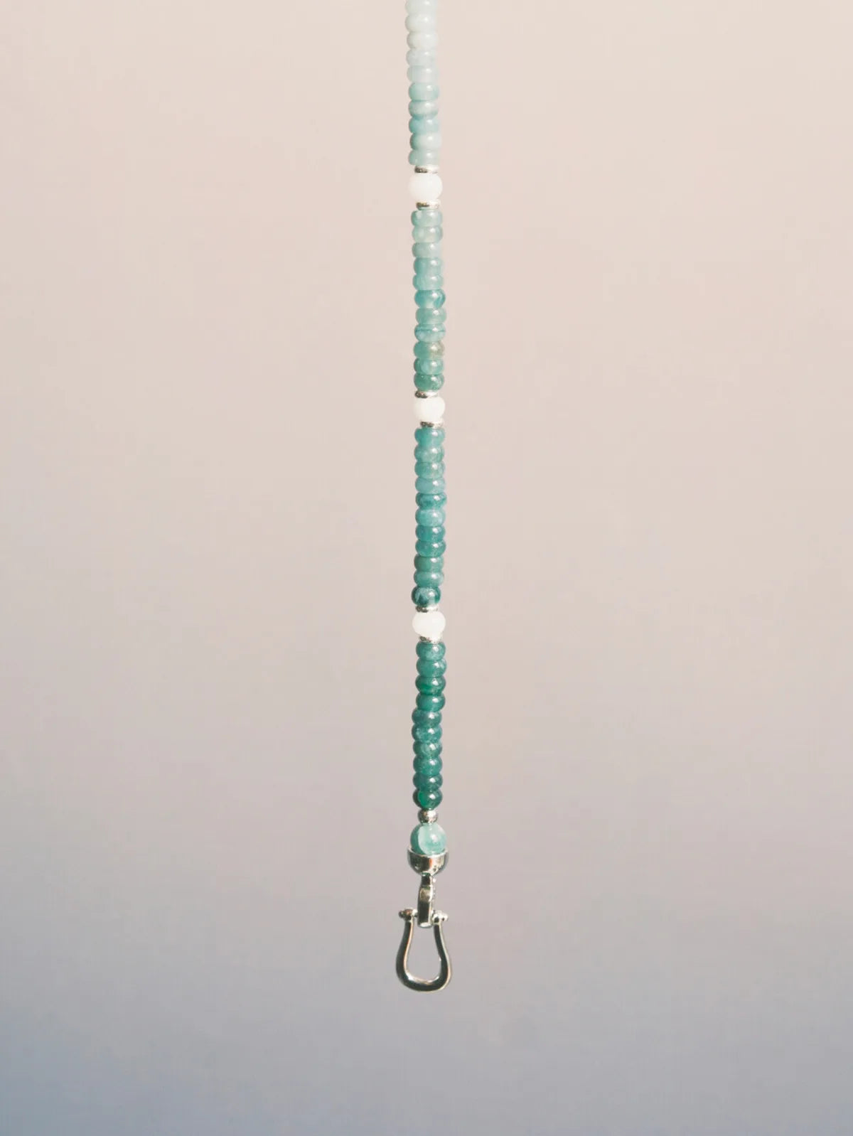 Mineral Soul Series | Ocean Bone | Blue Jade & Titanium Steel Bracelet