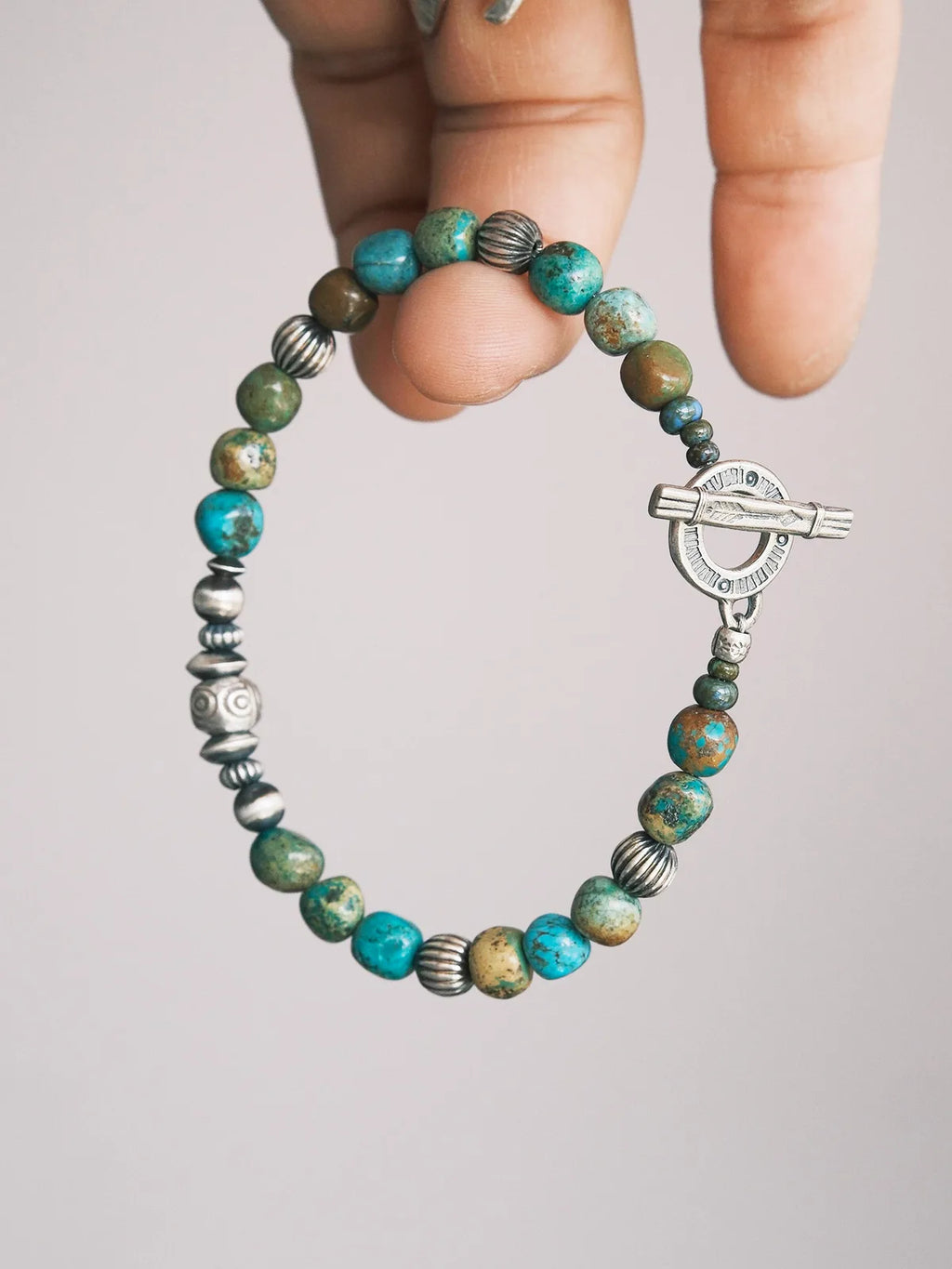 Mineral Soul Series | Ocean Bone | Turquoise & Sterling Silver Bracelet