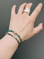 Mineral Soul Series | Ocean Bone | Turquoise & Sterling Silver Bracelet