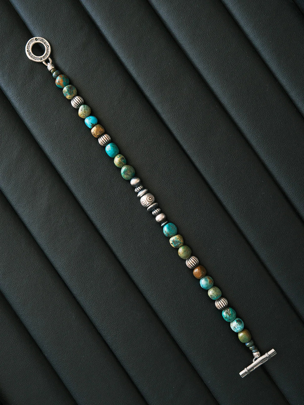 Mineral Soul Series | Ocean Bone | Turquoise & Sterling Silver Bracelet