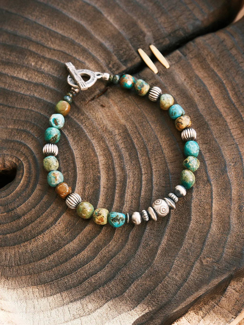 Mineral Soul Series | Ocean Bone | Turquoise & Sterling Silver Bracelet