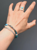 Mineral Soul Series | Ocean Bone | Turquoise, Pearl & Sterling Silver Bracelet