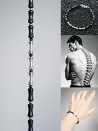 Urban Stoic Series | Silent Authority | Black Onyx & Sterling Silver Bracelet