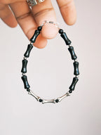 Urban Stoic Series | Silent Authority | Black Onyx & Sterling Silver Bracelet
