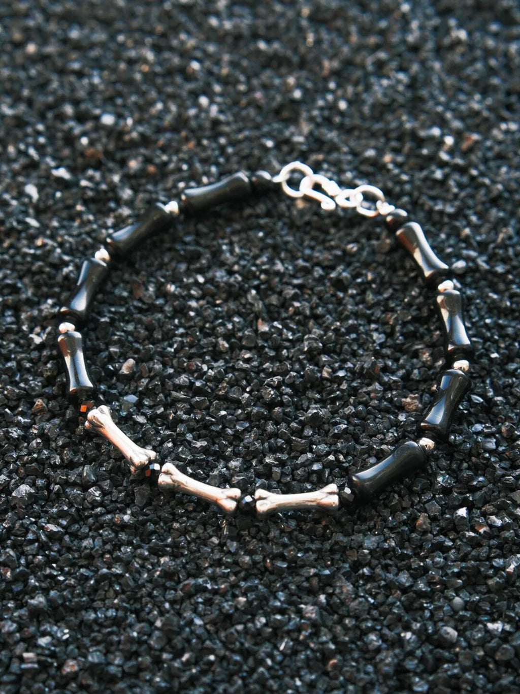 Urban Stoic Series | Silent Authority | Black Onyx & Sterling Silver Bracelet