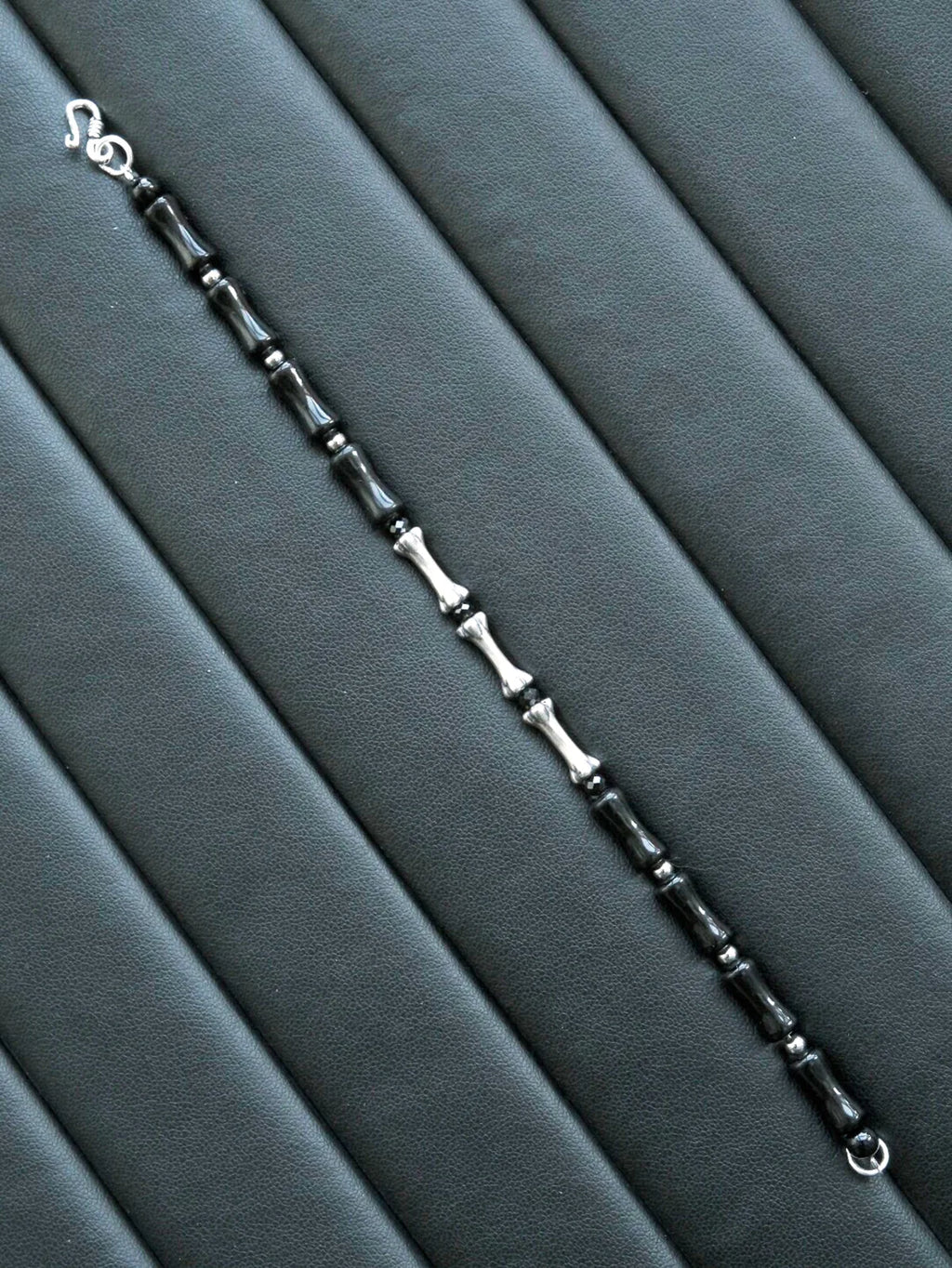 Urban Stoic Series | Silent Authority | Black Onyx & Sterling Silver Bracelet