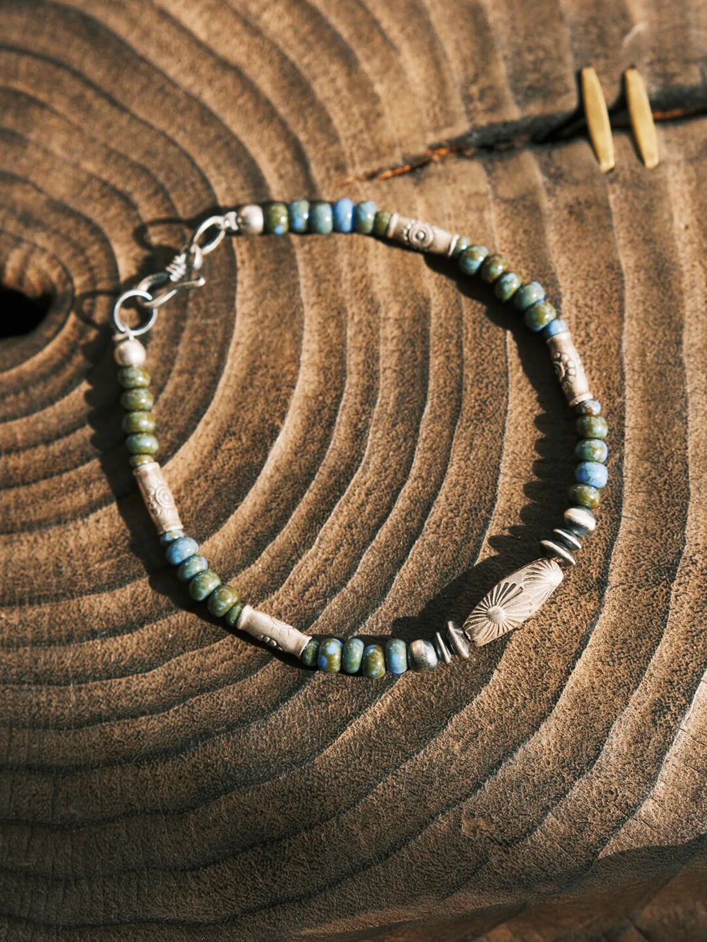 Identity Series | Ocean Bone | Japanese Colored Glaze & Sterling Silver Bracelet