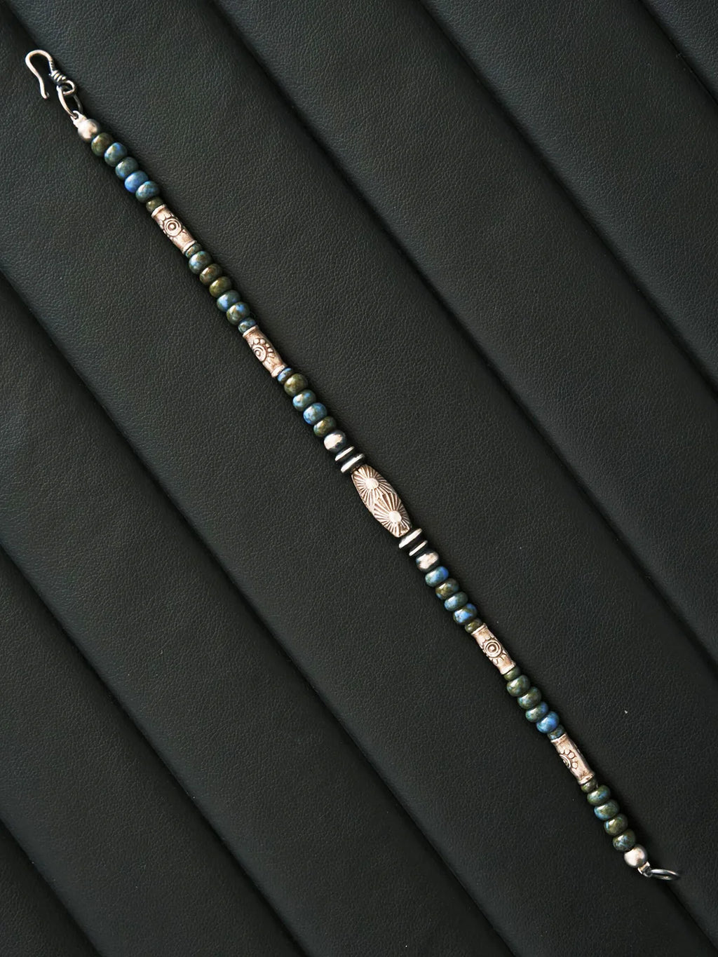 Identity Series | Ocean Bone | Japanese Colored Glaze & Sterling Silver Bracelet