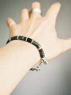 Mineral Soul Series | Extreme Grey | Black Onyx, Pearl & Silver Bracelet